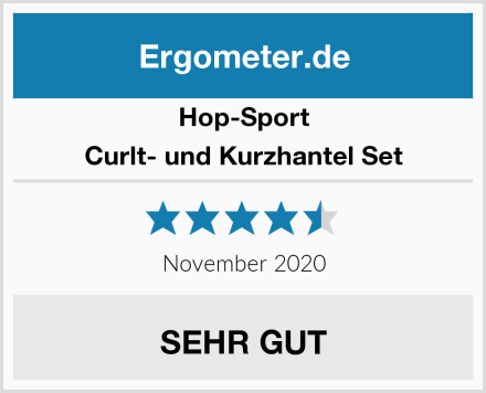 Hop-Sport Curlt- und Kurzhantel Set Test