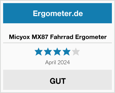 Micyox MX87 Fahrrad Ergometer Test